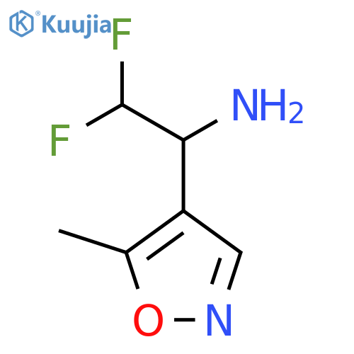 2,2-difluoro-1-(5-methyl-1,2-oxazol-4-yl)ethan-1-amine structure