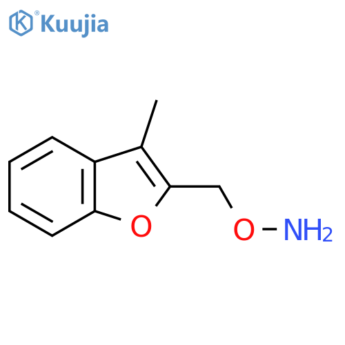 O-(3-methyl-1-benzofuran-2-yl)methylhydroxylamine structure