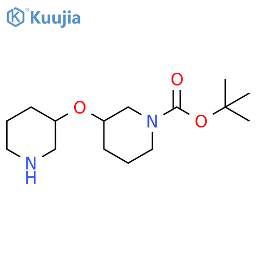 tert-butyl 3-(piperidin-3-yloxy)piperidine-1-carboxylate structure