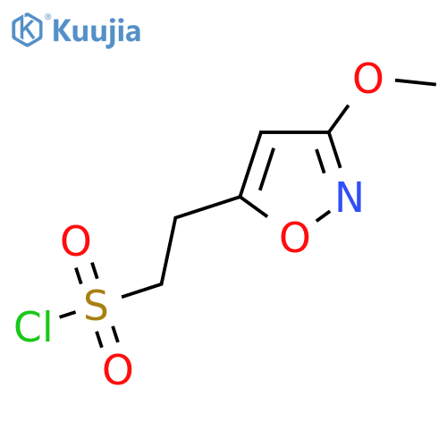 2-(3-methoxy-1,2-oxazol-5-yl)ethane-1-sulfonyl chloride structure