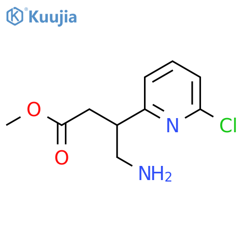 methyl 4-amino-3-(6-chloropyridin-2-yl)butanoate structure