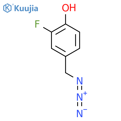 4-(azidomethyl)-2-fluorophenol structure