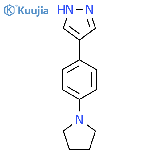 4-4-(pyrrolidin-1-yl)phenyl-1H-pyrazole structure
