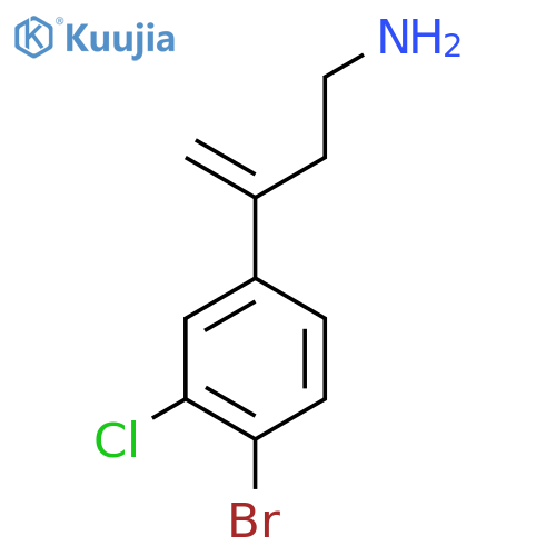 3-(4-bromo-3-chlorophenyl)but-3-en-1-amine structure