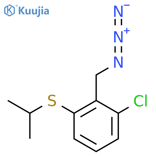2-(azidomethyl)-1-chloro-3-(propan-2-ylsulfanyl)benzene structure