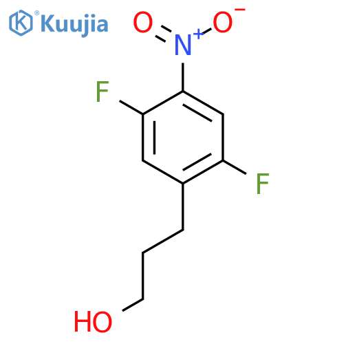 3-(2,5-difluoro-4-nitrophenyl)propan-1-ol structure