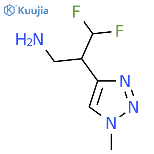3,3-difluoro-2-(1-methyl-1H-1,2,3-triazol-4-yl)propan-1-amine structure