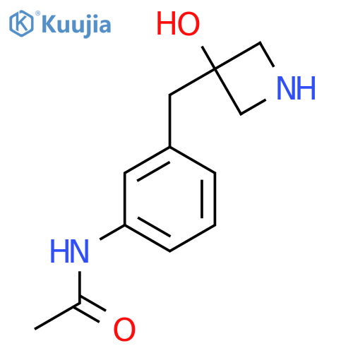 N-{3-(3-hydroxyazetidin-3-yl)methylphenyl}acetamide structure