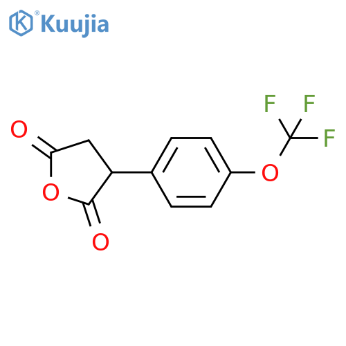 3-4-(trifluoromethoxy)phenyloxolane-2,5-dione structure