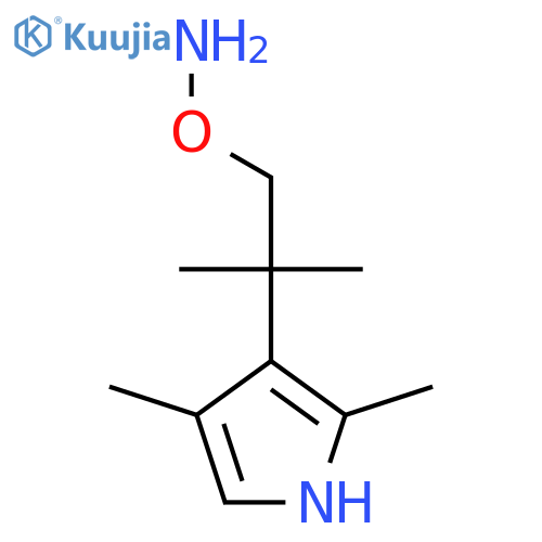 O-2-(2,4-dimethyl-1H-pyrrol-3-yl)-2-methylpropylhydroxylamine structure