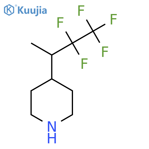 4-(3,3,4,4,4-pentafluorobutan-2-yl)piperidine structure
