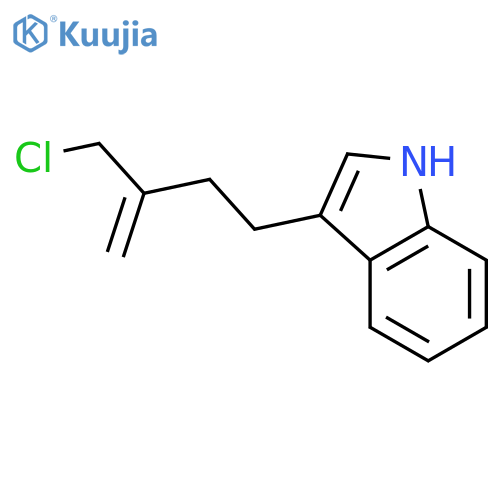 3-3-(chloromethyl)but-3-en-1-yl-1H-indole structure