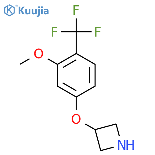3-3-methoxy-4-(trifluoromethyl)phenoxyazetidine structure