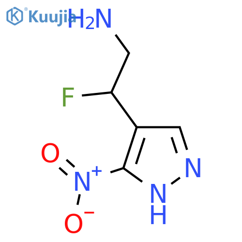 2-fluoro-2-(3-nitro-1H-pyrazol-4-yl)ethan-1-amine structure