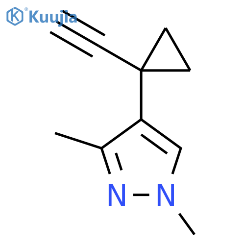 4-(1-ethynylcyclopropyl)-1,3-dimethyl-1H-pyrazole structure