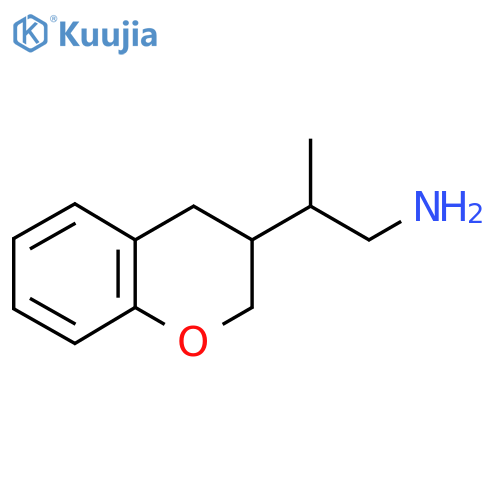 2-(3,4-dihydro-2H-1-benzopyran-3-yl)propan-1-amine structure