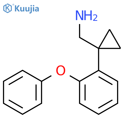 1-(2-phenoxyphenyl)cyclopropylmethanamine structure