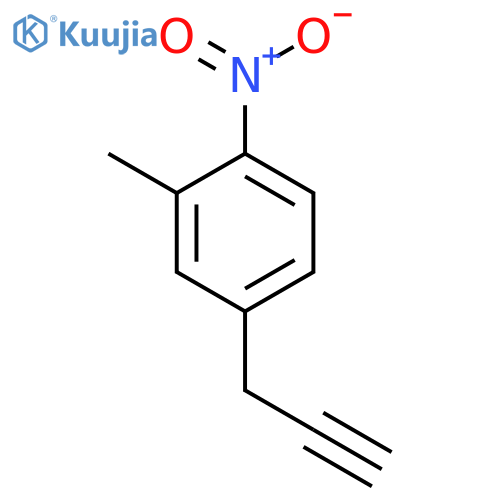 2-methyl-1-nitro-4-(prop-2-yn-1-yl)benzene structure