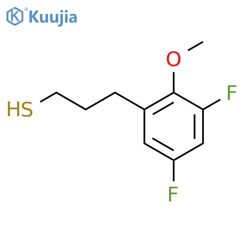 3-(3,5-difluoro-2-methoxyphenyl)propane-1-thiol structure