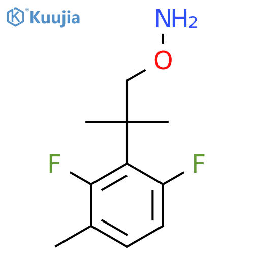O-2-(2,6-difluoro-3-methylphenyl)-2-methylpropylhydroxylamine structure