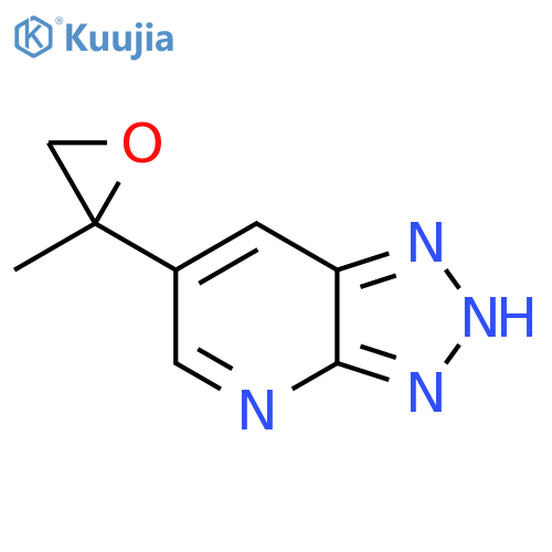 6-(2-methyloxiran-2-yl)-3H-1,2,3triazolo4,5-bpyridine structure