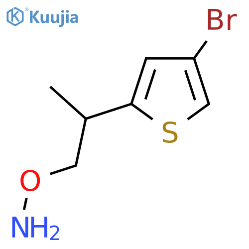 O-2-(4-bromothiophen-2-yl)propylhydroxylamine structure