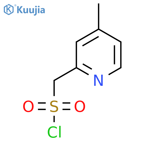 (4-methylpyridin-2-yl)methanesulfonyl chloride structure