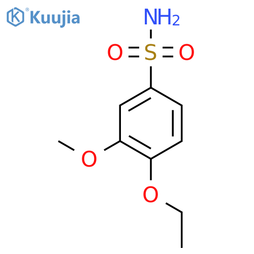 4-ethoxy-3-methoxybenzene-1-sulfonamide structure
