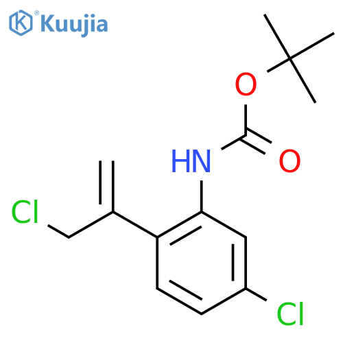 tert-butyl N-5-chloro-2-(3-chloroprop-1-en-2-yl)phenylcarbamate structure