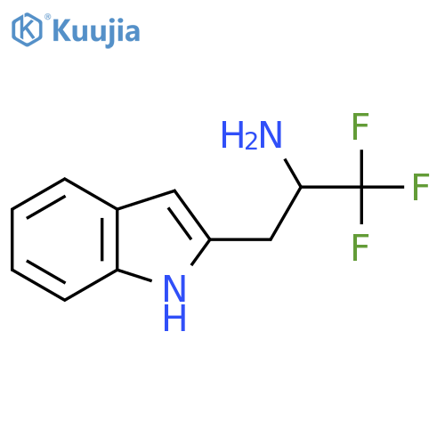 1,1,1-trifluoro-3-(1H-indol-2-yl)propan-2-amine structure