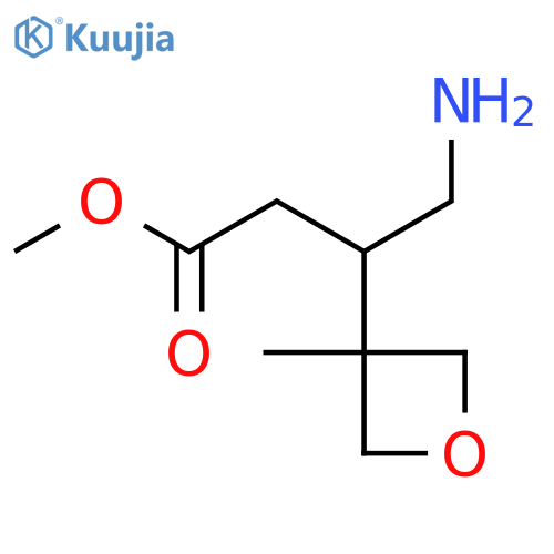 methyl 4-amino-3-(3-methyloxetan-3-yl)butanoate structure