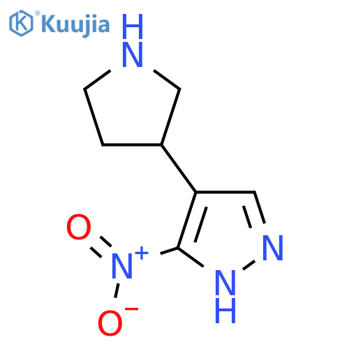 3-nitro-4-(pyrrolidin-3-yl)-1H-pyrazole structure