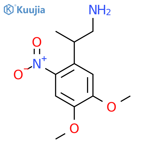 2-(4,5-dimethoxy-2-nitrophenyl)propan-1-amine structure