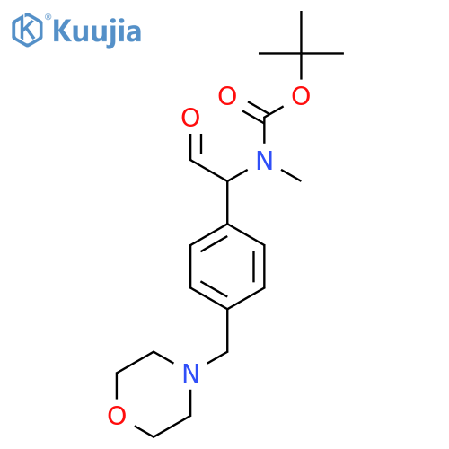 tert-butyl N-methyl-N-(1-{4-(morpholin-4-yl)methylphenyl}-2-oxoethyl)carbamate structure