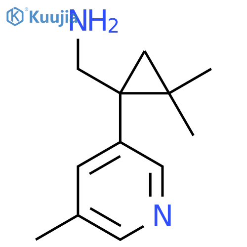 2,2-dimethyl-1-(5-methylpyridin-3-yl)cyclopropylmethanamine structure