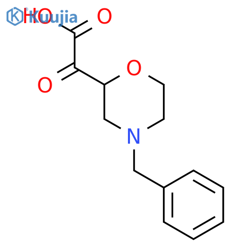 2-(4-benzylmorpholin-2-yl)-2-oxoacetic acid structure