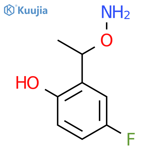 2-1-(aminooxy)ethyl-4-fluorophenol structure