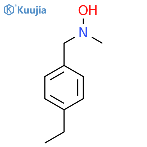 N-(4-ethylphenyl)methyl-N-methylhydroxylamine structure