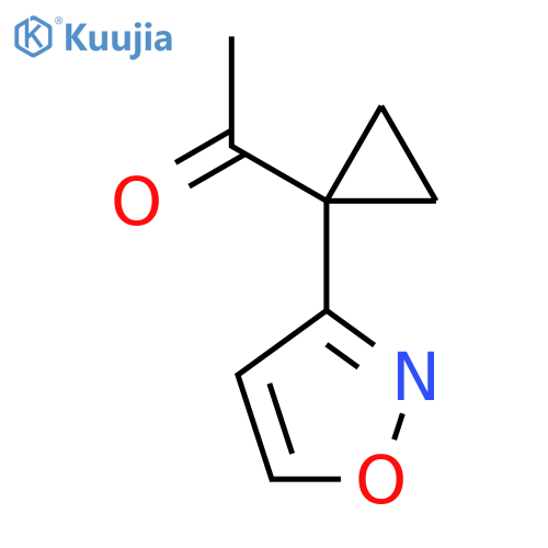 1-1-(1,2-oxazol-3-yl)cyclopropylethan-1-one structure