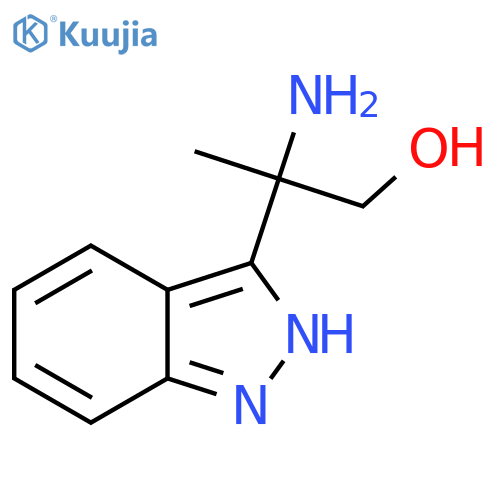2-amino-2-(1H-indazol-3-yl)propan-1-ol structure