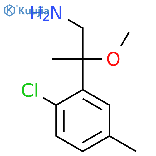 2-(2-chloro-5-methylphenyl)-2-methoxypropan-1-amine structure