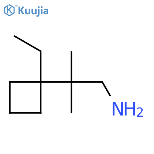 2-(1-ethylcyclobutyl)-2-methylpropan-1-amine structure