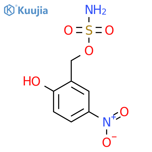 (2-hydroxy-5-nitrophenyl)methyl sulfamate structure