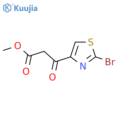 methyl 3-(2-bromo-1,3-thiazol-4-yl)-3-oxopropanoate structure