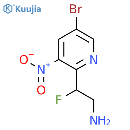 2-(5-bromo-3-nitropyridin-2-yl)-2-fluoroethan-1-amine structure