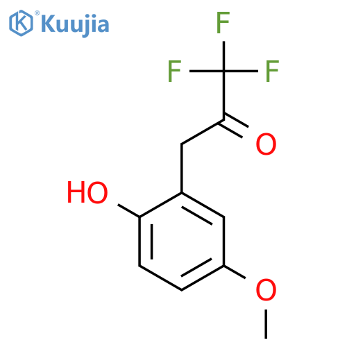 1,1,1-trifluoro-3-(2-hydroxy-5-methoxyphenyl)propan-2-one structure