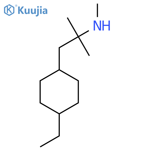 1-(4-ethylcyclohexyl)-2-methylpropan-2-yl(methyl)amine structure