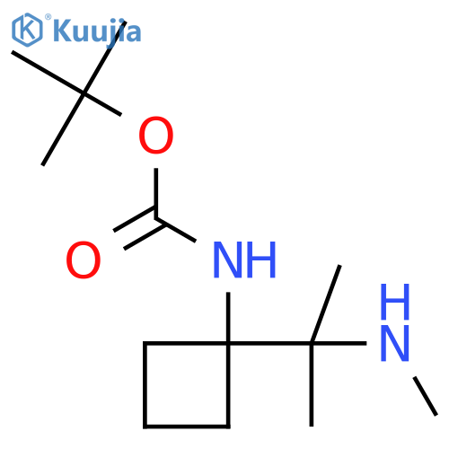 tert-butyl N-{1-2-(methylamino)propan-2-ylcyclobutyl}carbamate structure