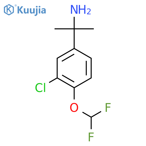 2-3-chloro-4-(difluoromethoxy)phenylpropan-2-amine structure