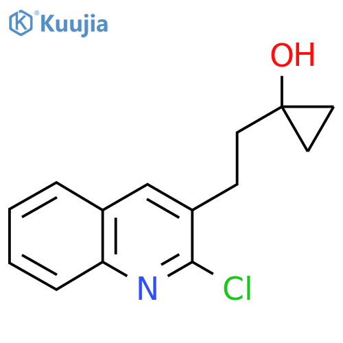 1-2-(2-chloroquinolin-3-yl)ethylcyclopropan-1-ol structure